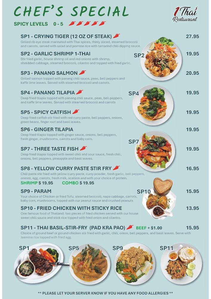 1 Thai Restaurant Menu image 2